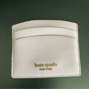 Kate Spade Small Slim Leather Cardholder Lilac Double sided Pale Amethyst